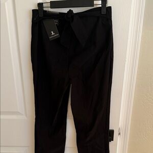 NWT Black Tie-Waist Pants Small